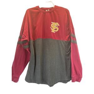 Three Square FSU Seminoles Long Sleeve Maroon and Gray men sz M